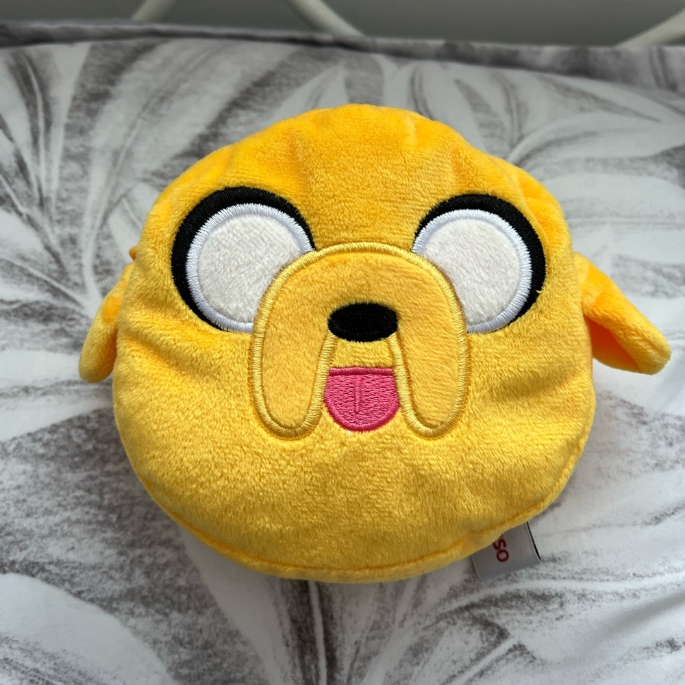 2/$10! Cartoon Network Adventure Time Jake The Dog Stuffed Zipper Pouch MINISO